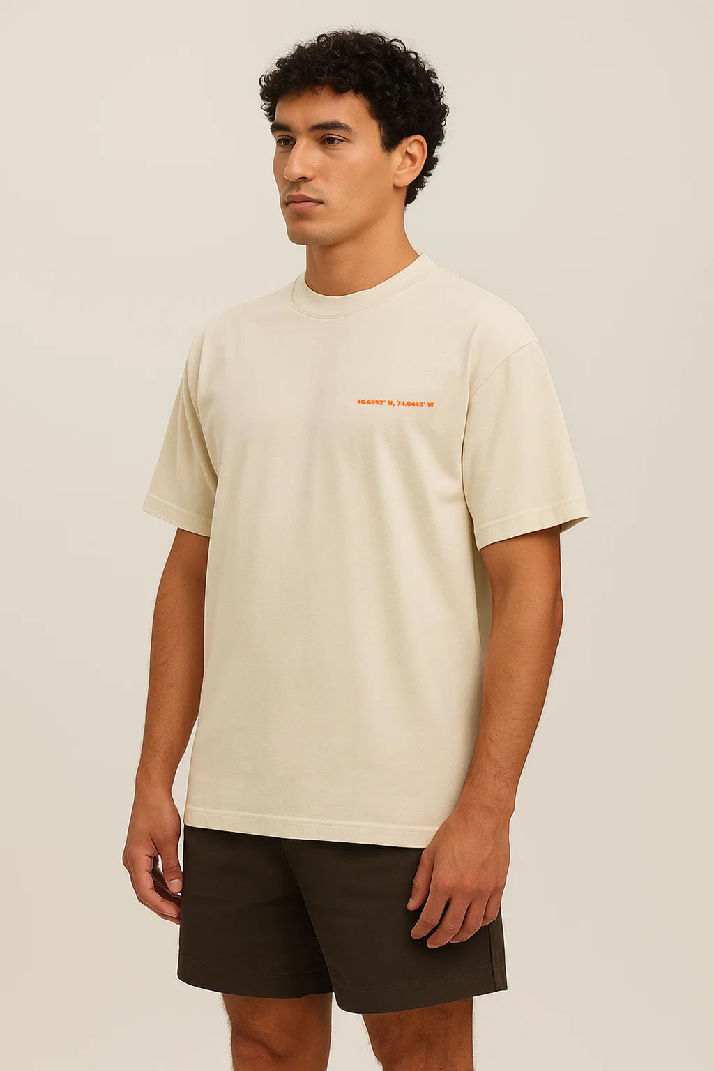 Beige Flame Tee