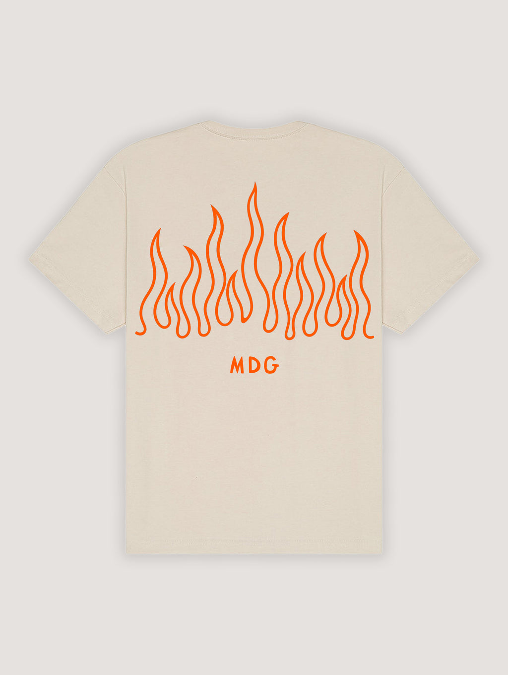 Beige Flame Tee