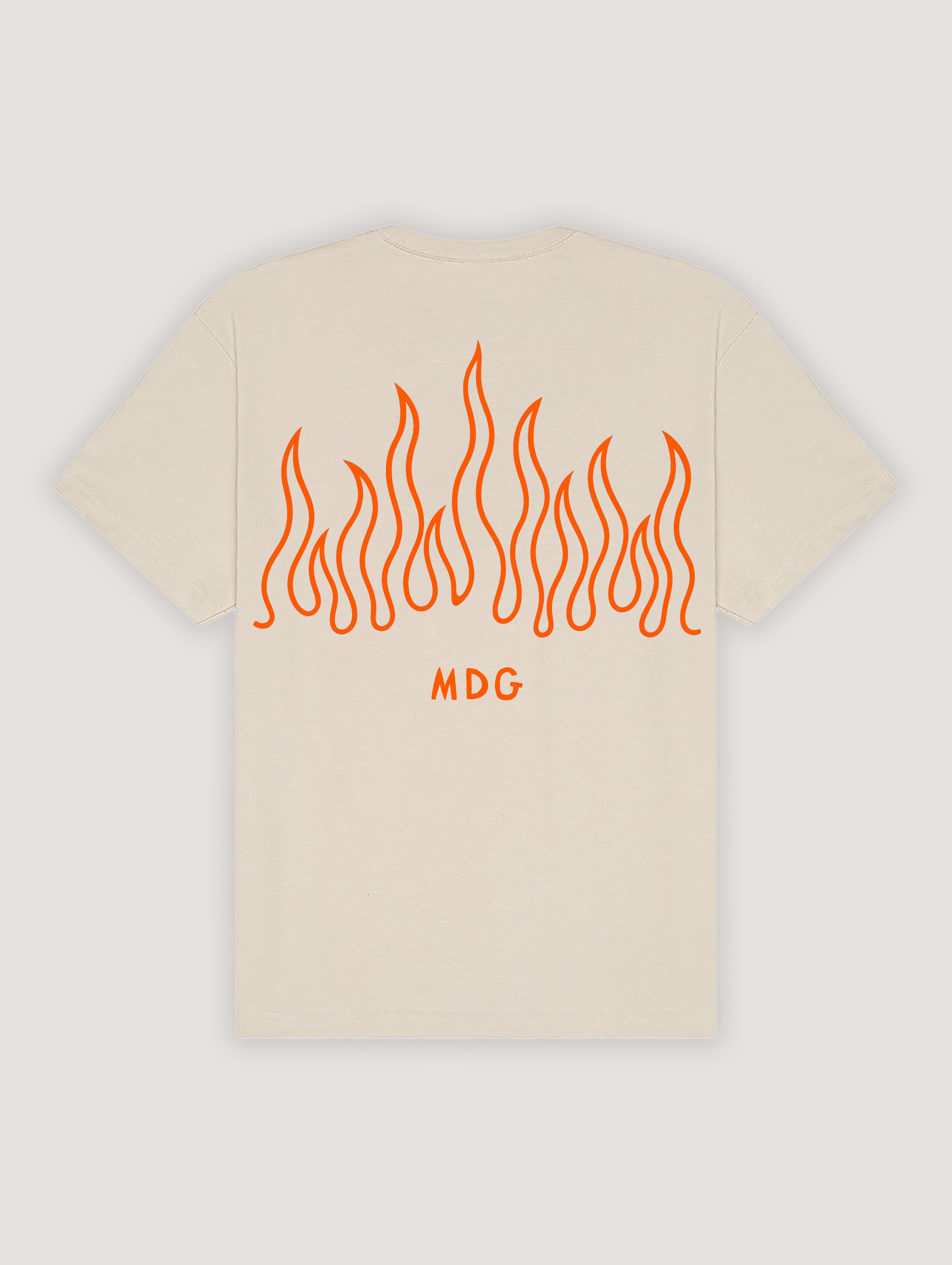 Beige Flame Tee